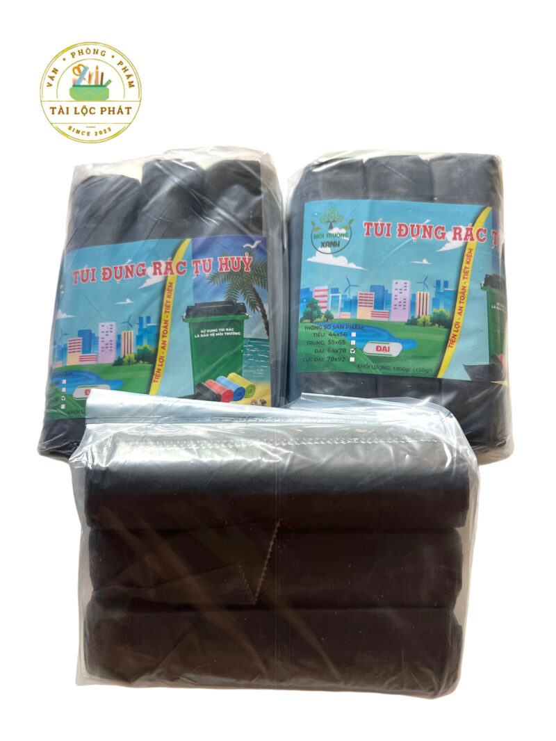 Túi đựng rác đen tự hủy EIG 64x78cm