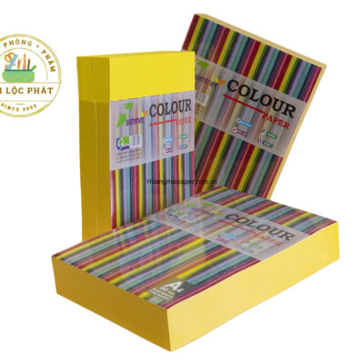 Giấy Colour Paper Vàng Chanh Summer 80gsm Xấp 500 tờ