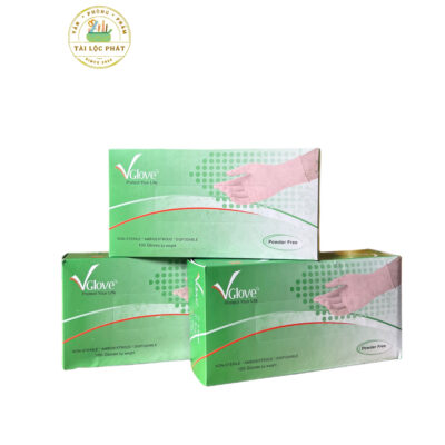 Găng tay y tế Vglove không bột hộp size M