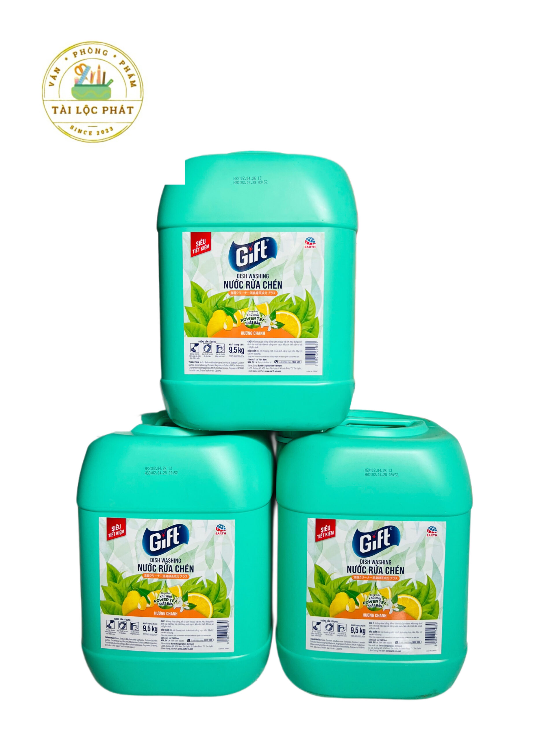 Nước rửa chén Gift can 9.5kg