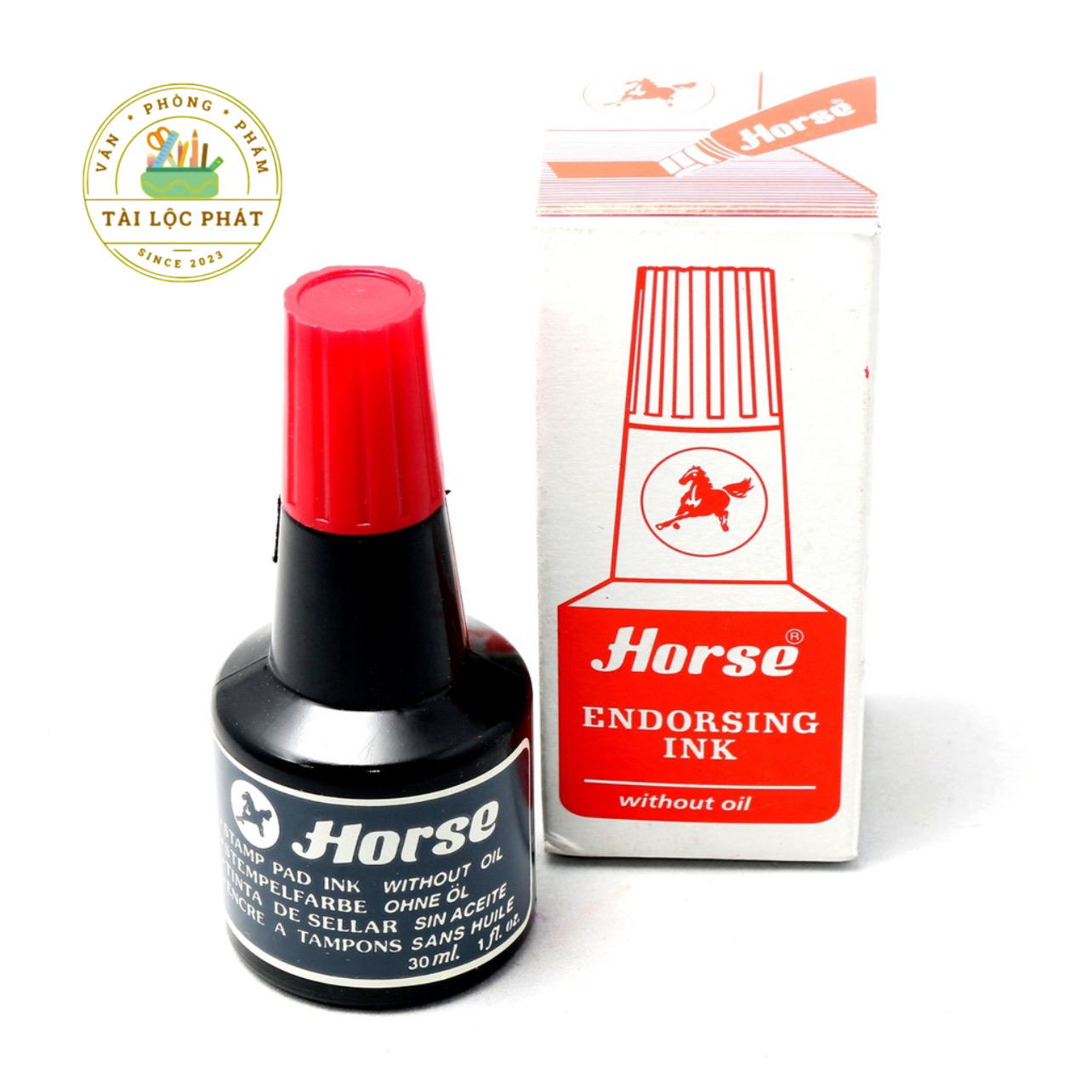 Mực con dấu đỏ Horse