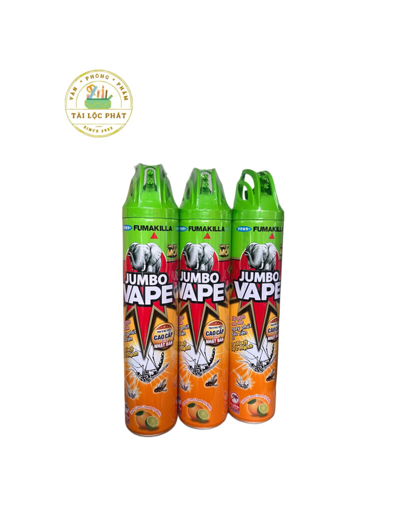 Xịt côn trùng Jumbo hương cam chanh 600ml
