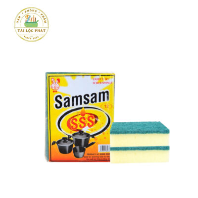 Bộ 12 miếng rửa chén 2 lớp Samsam