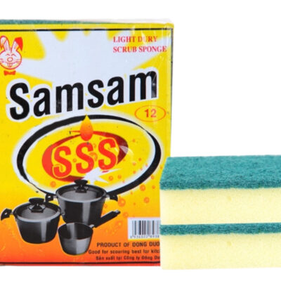 Bộ 12 miếng rửa chén 2 lớp Samsam