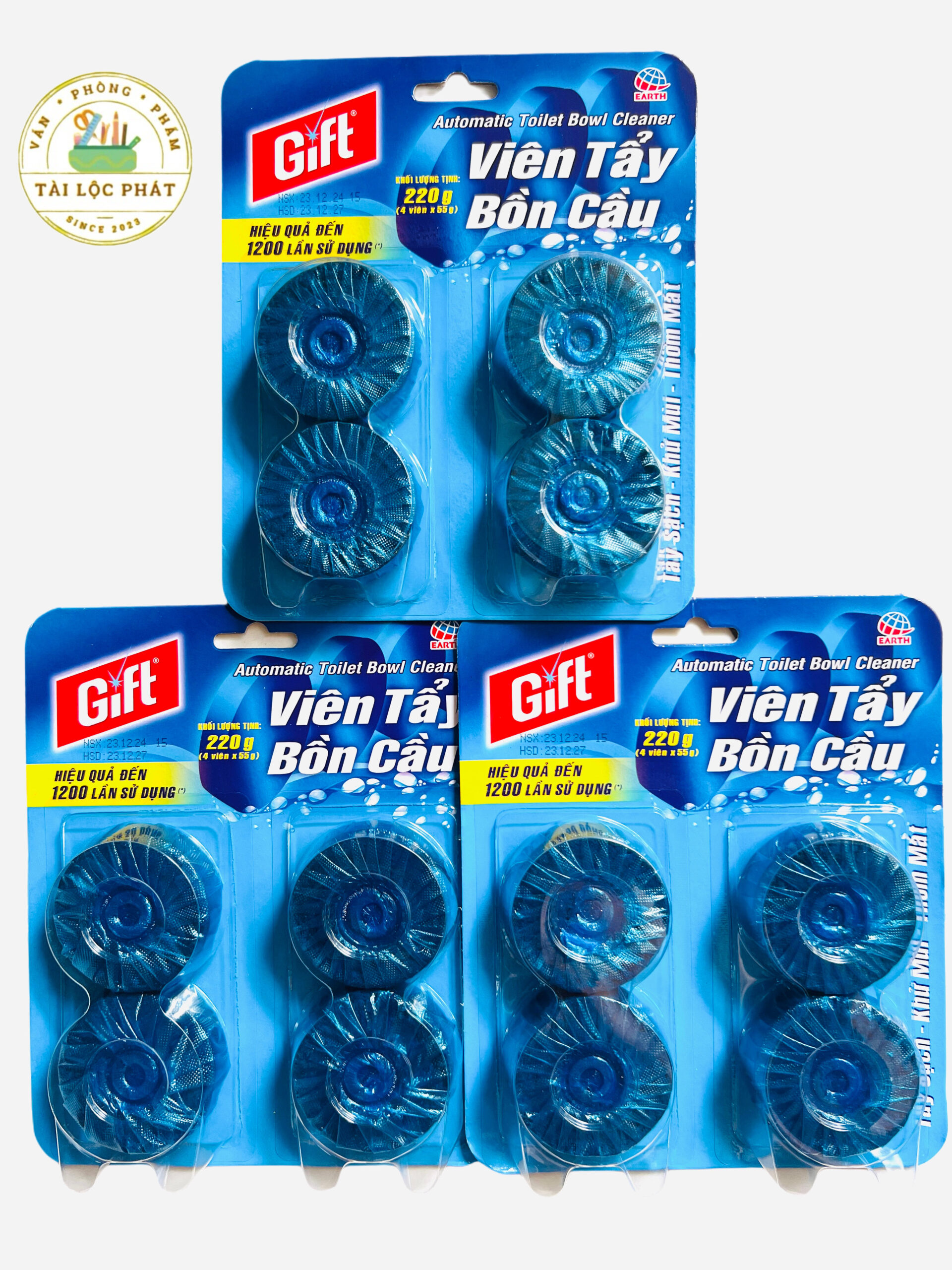 Viên tẩy bồn cầu Gift 55g ( vỉ 4 viên )