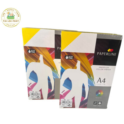 Giấy Paperline Vàng Chanh 80gsm Xấp 500 tờ