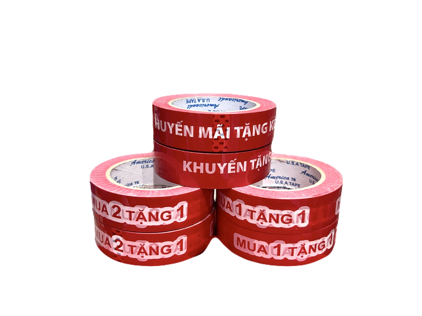Combo 6 băng keo thông điệp khuyến mãi